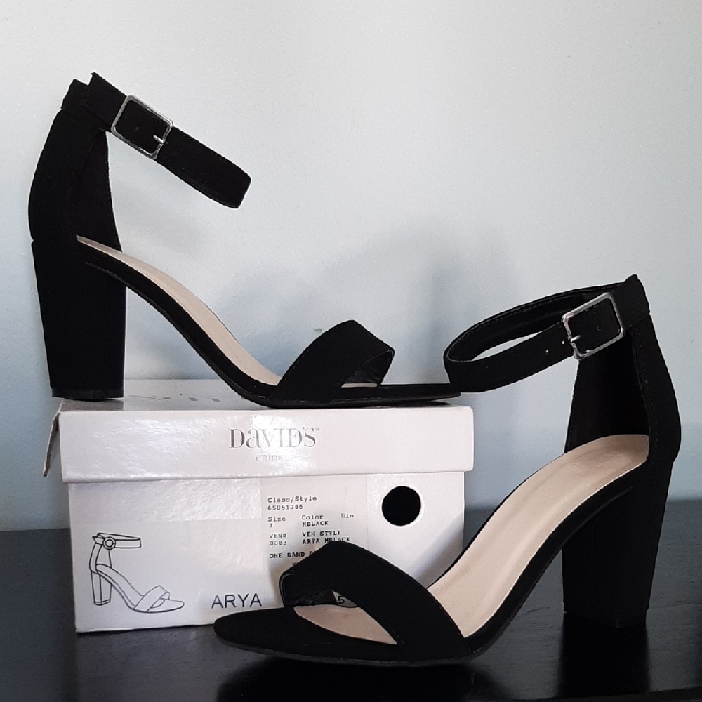 Block Heel Ankle Strap Sandal